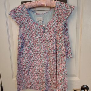 Karen Neuburger Floral Print Pajama Top